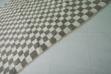 Checkered Moroccan Rug - 10 x 9.6 Feet | Handcrafted Wool Rug