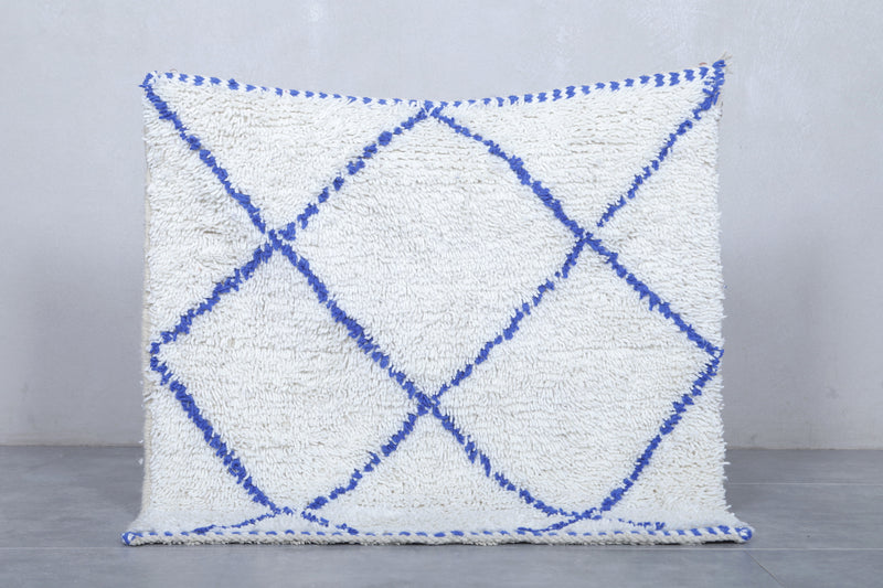 Diamond Moroccan Rug - Blue Accents | 3 x 3 Feet