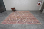 Vibrant Moroccan Rug - 10 x 10.3 ft | Multicolor with Diamond Pattern