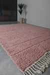 Pink Moroccan rug - Contemporary rug - Custom Wool rug