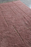 Pink Moroccan rug - Contemporary rug - Custom Wool rug