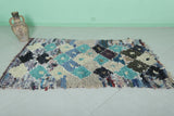 Bright Moroccan Berber rug 3.4 X 6.3 Feet