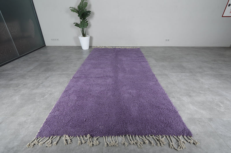 Purple Moroccan Rug 5.3 X 11 FT Beni Ourain Rug - 