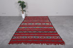 Vintage Moroccan area rug 5.6 ft x 9.8 ft