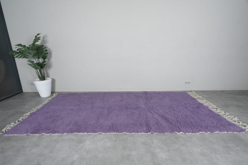 Purple Moroccan Rug 5.3 X 11 FT Beni Ourain Rug - 