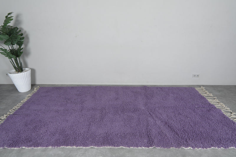 Purple Moroccan Rug 5.3 X 11 FT Beni Ourain Rug - 