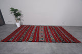 Vintage Moroccan area rug 5.6 ft x 9.8 ft