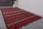 Vintage Moroccan area rug 5.6 ft x 9.8 ft