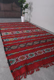 Vintage Moroccan area rug 5.6 ft x 9.8 ft