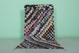 Boucherouite Runner rug 3.4 X 6.4 Feet