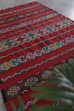 Vintage Moroccan area rug 5.6 ft x 9.8 ft