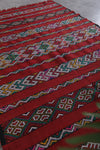 Vintage Moroccan area rug 5.6 ft x 9.8 ft