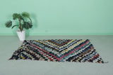 Boucherouite Runner rug 3.4 X 6.4 Feet