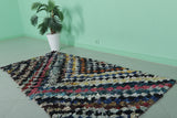 Boucherouite Runner rug 3.4 X 6.4 Feet