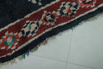 Red and black runner rug 3.5 X 9 Feet