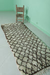 handmade berber runner rug  2.6 X 7 Feet