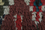 Red and black runner rug 3.5 X 9 Feet