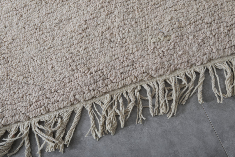 Moroccan Rug - 3.3x12.2 FT | Handwoven Neutral Hallway Runner