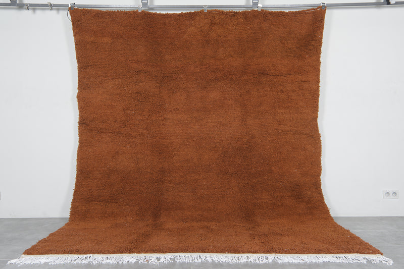 Brown Moroccan Berber Rug 8.3 X 9.8 FT - 