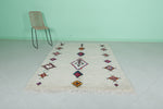 Vintage berber rug 4.8 X 6.7 Feet