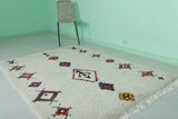 Vintage berber rug 4.8 X 6.7 Feet