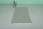 Handmade Moroccan Rug 2.9 x 5.3 ft - Minimalist Flatweave