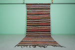 Long Moroccan Blanket Rug 5.5 FT x 11.7 FT – Handwoven Elegance