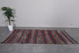 Vintage runner kilim 4 ft x 9 ft Zemmour rug