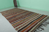 Long Moroccan Blanket Rug 5.5 FT x 11.7 FT – Handwoven Elegance