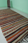 Long Moroccan Blanket Rug 5.5 FT x 11.7 FT – Handwoven Elegance