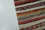 Long Moroccan Blanket Rug 5.5 FT x 11.7 FT – Handwoven Elegance