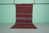 Vintage Moroccan area rug 5.6 ft x 9.8 ft