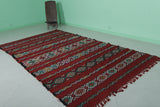 Vintage Moroccan area rug 5.6 ft x 9.8 ft