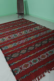 Vintage Moroccan area rug 5.6 ft x 9.8 ft