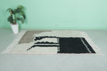 Beni Ourain Rug 4.5 FT × 6.3 FT - Handmade Wool Rug