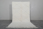 Moroccan Rug 4.9 x 8.3 ft - Handwoven Wool Diamond Pattern