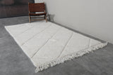 Moroccan Rug 4.9 x 8.3 ft - Handwoven Wool Diamond Pattern