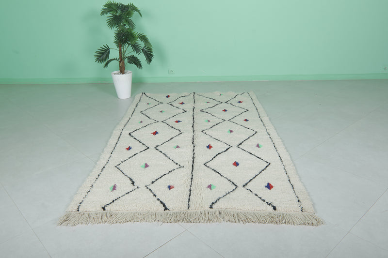 Handmade Moroccan Rug – Berber Wool Carpet 4.8x8 FT