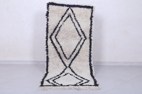 Moroccan rug 2.3 X 5.8 Feet - Boucherouite Rugs