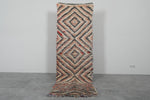 Vintage berber runner rug 2.8 X 7.8 Feet