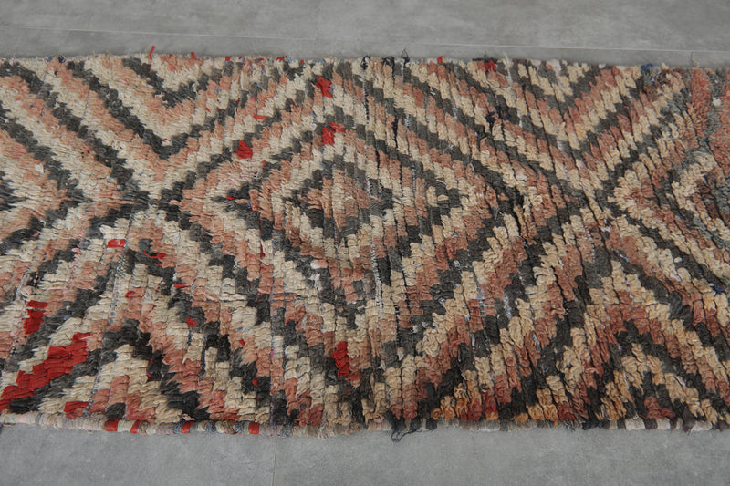 Vintage berber runner rug 2.8 X 7.8 Feet