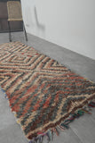 Vintage berber runner rug 2.8 X 7.8 Feet