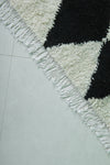 Moroccan Beni Ourain Rug - Black & White Diamonds | 6.2 x 9.1 Feet