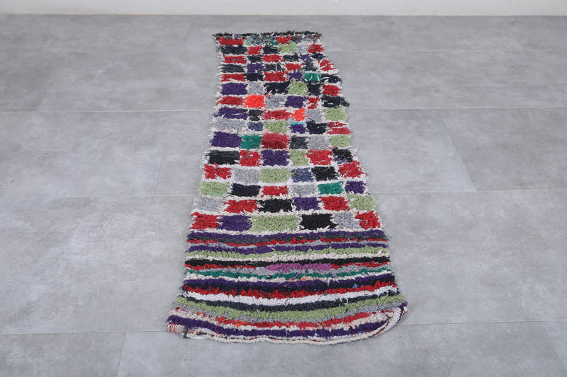 Long Vintage Runner Rug 1.8 x 6.7 Feet - Vibrant Berber Design