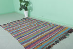 Colorful berber moroccan handwoven kilim 4.5 FT X 6.7 FT