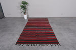 Hand woven Berber kilim 4.4 ft x 8.5 ft