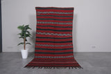 Hand woven Berber kilim 4.4 ft x 8.5 ft