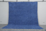 Moroccan solid blue rug - Berber rug - Custom rug