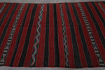 Hand woven Berber kilim 4.4 ft x 8.5 ft