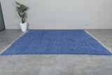 Moroccan solid blue rug - Berber rug - Custom rug